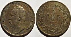 Sweden - Carl XV - 5 Öre 1862