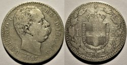 1887 Regno d'Italia, 2 Lire, Roma - Umberto I (ex.2)