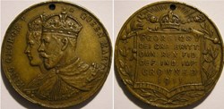 George V & Mary - 1911 Coronation Medallion UK