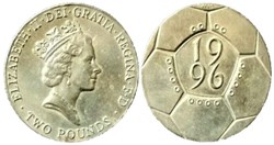 Elizabeth II - Two Pounds 1996 UEFA Euro- UK