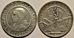 1935 Repubblica di San Marino - 5 Lire, Roma