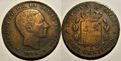 1879 - Madrid 10 Centimos - Alfonso XII de España - Contemporary Counterfeit