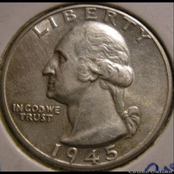1945 Quarter Dollar - Doubling