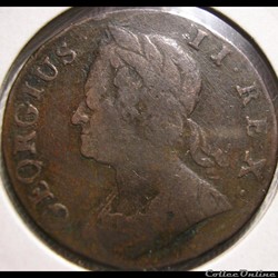 George II - Half Penny 1744 Great Britain