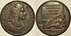 Médaille 1683 - J.B. Colbert, décès du Ministre d'État de Louis XIV