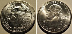 Weir Farm Nt. Historic Site - 2020 P Quarter Dollar - Connecticut State