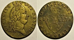 George III - 1790' Spade Guinea Token - A. Fattorini Goldsmiths Harrogate