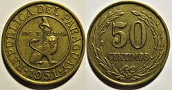 Paraguay - 50 Céntimos 1951