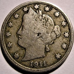 1911 5 Cents - Error