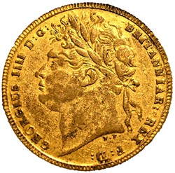 George IV - One Sovereign 1822, Token, imitation - Kingdom of Great Britain