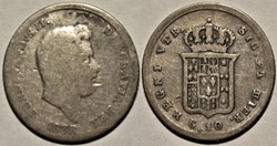 1838 Royaume de Naples, 10 Grana / Carlino - Ferdinando II