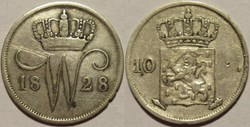 Willem I of Nederland - 10 Cents 1828 Utrecht