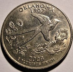 2008 D Quarter Dollar - Oklahoma State (ex.2)