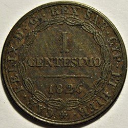 1826 Royaume de Sardaigne, Centesimo Torino - Carlo Felice