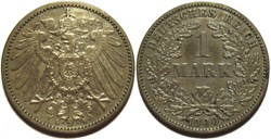 Wilhelm II - 1 Mark 1900 Karlsruhe, German Empire