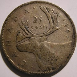 George VI - 25 Cents 1941