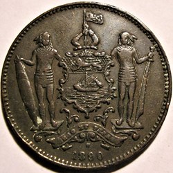 British North Borneo Co - One Cent 1890 H - Borneo (ex.2)
