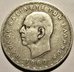 Paul I of Greece - 20 Drachmai 1960