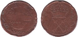 Sweden, Fredrik I - 1 Öre 1720 on 1 Daler 1718