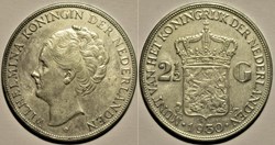Wilhelmina of Netherlands - 2½ Gulden 1930