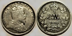Edward VII - 5 Cents 1908
