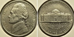 1992 Five Cents Jefferson, Denver