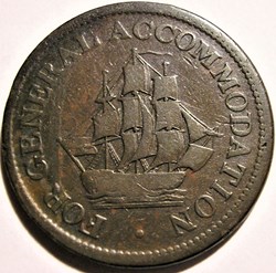 George III - HalfPenny Token (1813) - For General Accommodation
