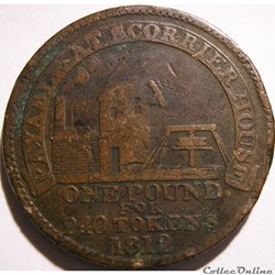 1812 One Penny - Scorrier House - Cornwall