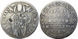 Pius VII, Pope - Grosso 1816 Bologna, Papal States