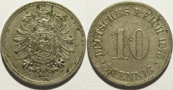 Wilhelm I - 10 Pfennige 1875, Karlsruhe - German Empire