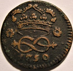 1750 Royaume de Sardaigne, 2 Denari - Charles-Emmanuel III de Savoie