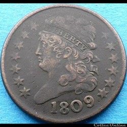 1809 Classic Head Half Cent