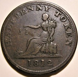 George III - HalfPenny Token 1812 - Thomas Halliday (ex.2)