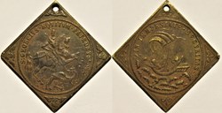St. George medal Klippe - Equitum Patronus / Intempestate Securitas (ex.8)