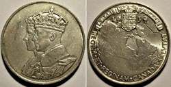 George VI & Elizabeth - 1939 Royal Visit Canada, Silver Medal, UK