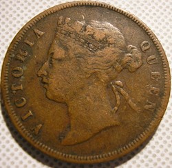Victoria - One Cent 1875 - Straits Settlements, Malaysia