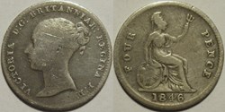 Victoria - 4 Pence 1846 - Kingdom of Great Britain