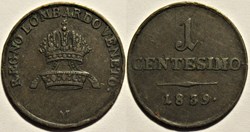 1839 Regno Lombardo-Veneto, Centesimo - Ferdinando I d'Asburgo-Lorena