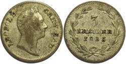 Leopold I - 3 Kreuzer 1835 - Grand-Duchy of Baden