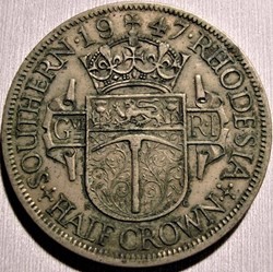 George VI - Half Crown 1947 - Southern Rhodesia (ex.2)