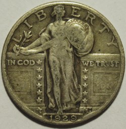 1929 Quarter Dollar