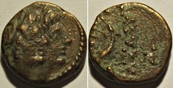 Alexander I Balas & Cleopatra, c.150-145 BC. - AE12