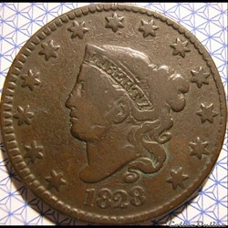 1828 One Cent (ex.2)