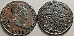 1831 Segovia 2 Maravedis - Fernando VII de España