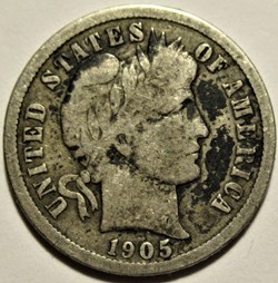 1905 San Francisco Dime