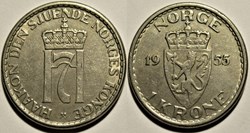 Haakon VII of Norway - 1 Krone 1955