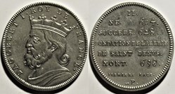 Dagobert I 628-638 roi des Francs - Jeton série des rois de France