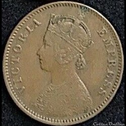 Victoria - One Quarter Anna 1884 - British India
