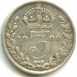 Victoria - 3 pence 1900 Kingdom of Great Britain