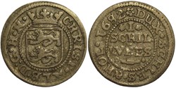 1 Schilling Lübisch, 1682 - Duchy of Schleswig-Holstein-Gottorp - Christian Albrecht